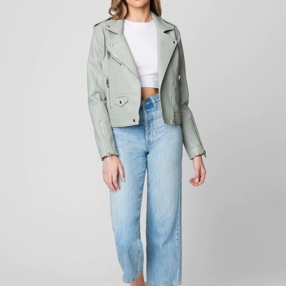 BLANKNYC Faux Leather Moto Jacket in Play Act - Picture 4 of 8